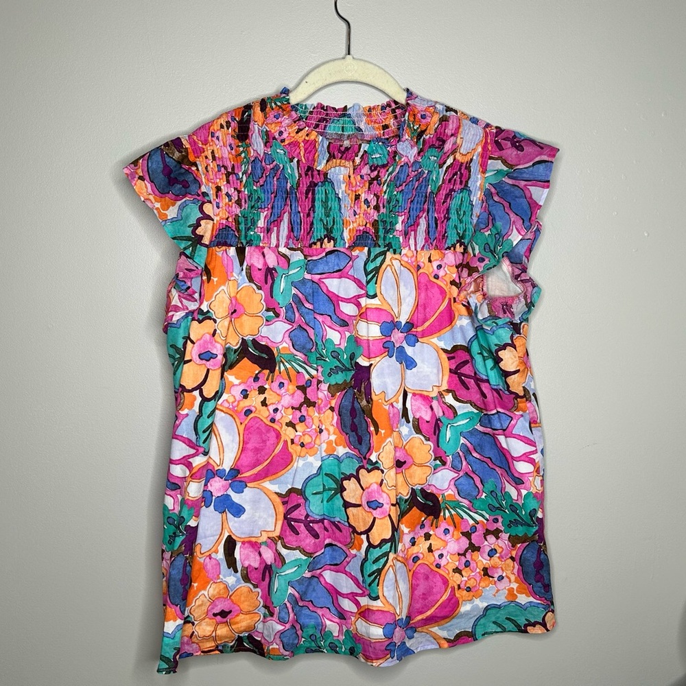 Multicolor sleeveless top